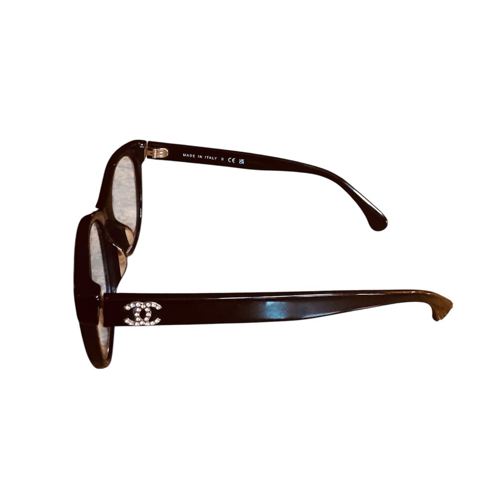 Chanel Black Eyewear Frame eyeglasses, crystal logo - Picture 7 of 16